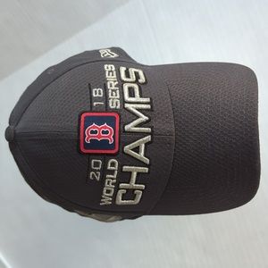 New Era 39 Thirty Boston Red Sox 2018 World Series Champion Cap Hat OS Charcoal